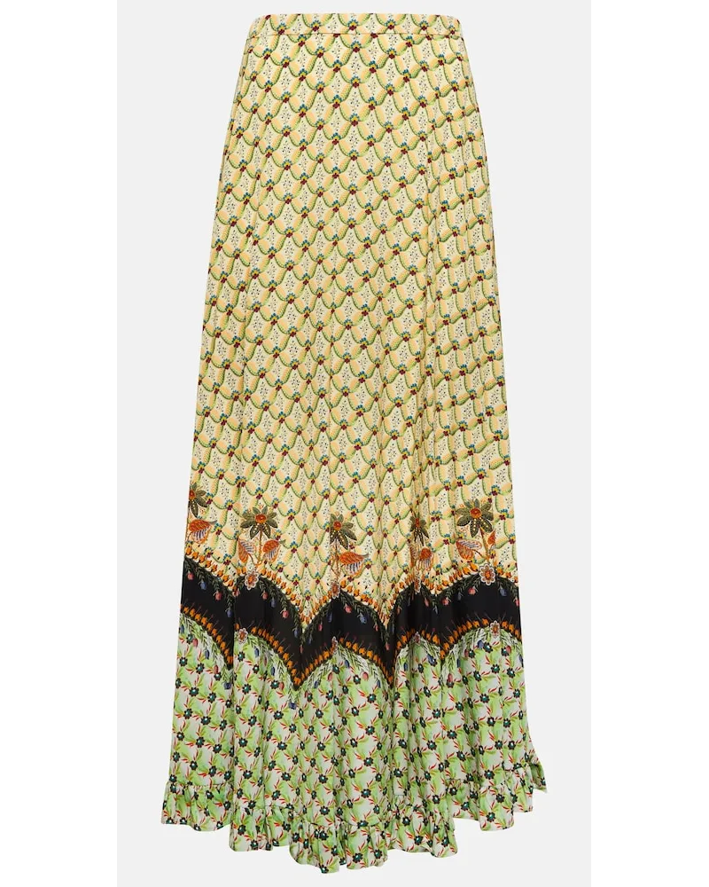 Etro Gonna lunga a vita alta con stampa Multicolore