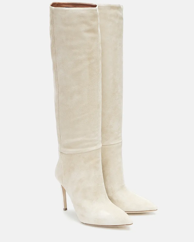 Paris Texas Stivali in suede Bianco