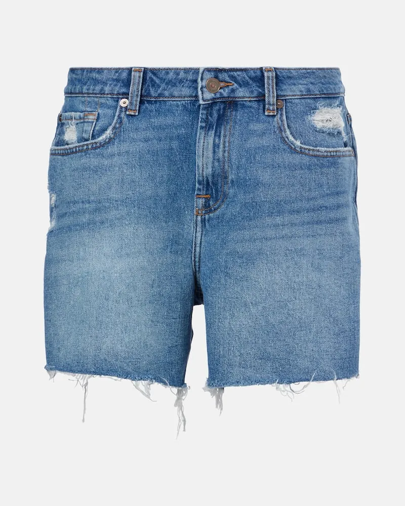 7 for all mankind Shorts di jeans distressed Blu