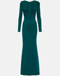 Roland Mouret Abito lungo in cady Verde