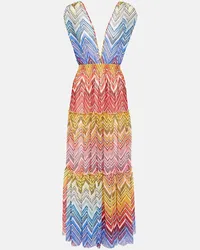 Missoni Abito lungo a zig-zag Multicolore