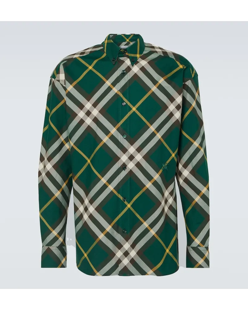 Burberry Camicia in cotone Burberry Check Multicolore