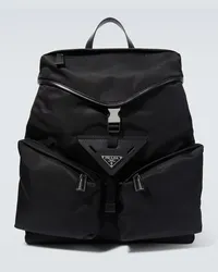 Prada Zaino in Re-Nylon con pelle Nero