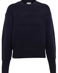 Vince Pullover girocollo in misto lana Blu