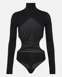 Wolford x N21 - Body a collo alto con cut-out Nero