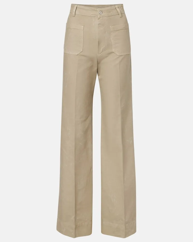 Victoria Beckham Jeans Alina a gamba larga e vita alta Grigio