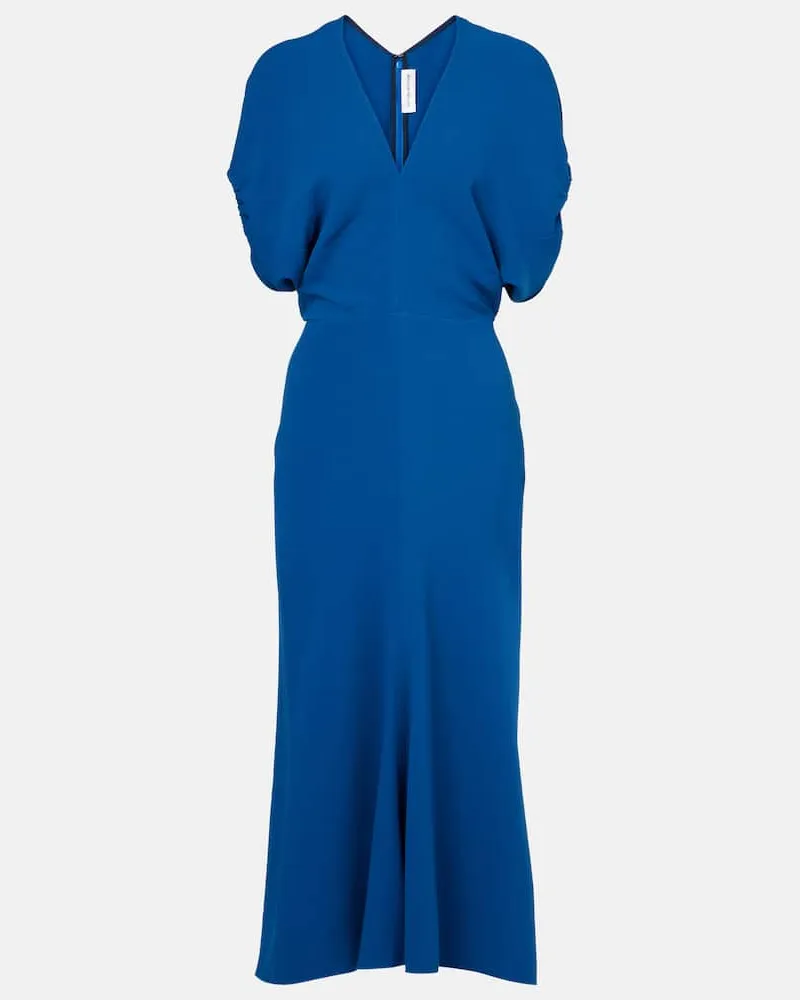 Victoria Beckham Abito midi in crÃªpe di raso Blu