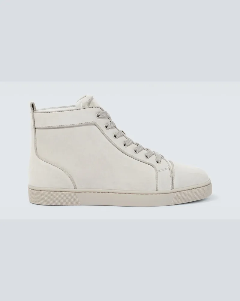 Christian Louboutin Sneakers Louis in suede Grigio