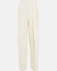 Stella McCartney Pantaloni a vita alta Beige