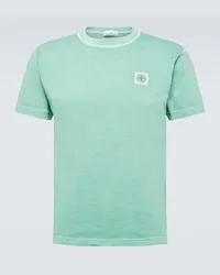 Stone Island T-shirt Compass in jersey di cotone Verde