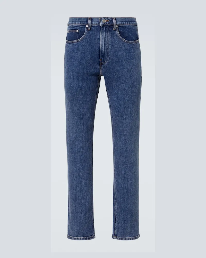 Frame Denim Jeans regular a vita alta Blu
