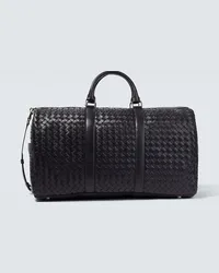 Bottega Veneta Borsa da viaggio in pelle Intrecciato Argento