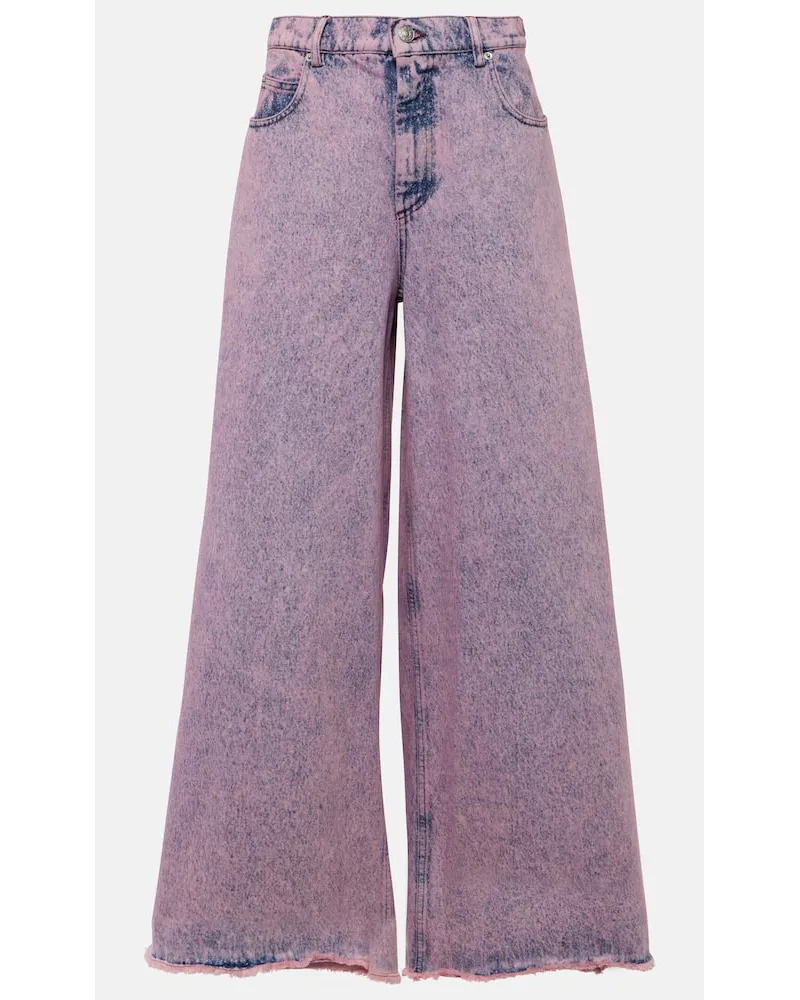 Marni Jeans a vita alta e gamba larga Rosa