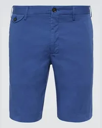 Incotex Shorts slim in misto cotone Blu