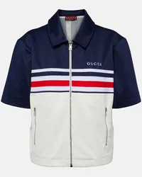 Gucci Top in jersey con logo Multicolore