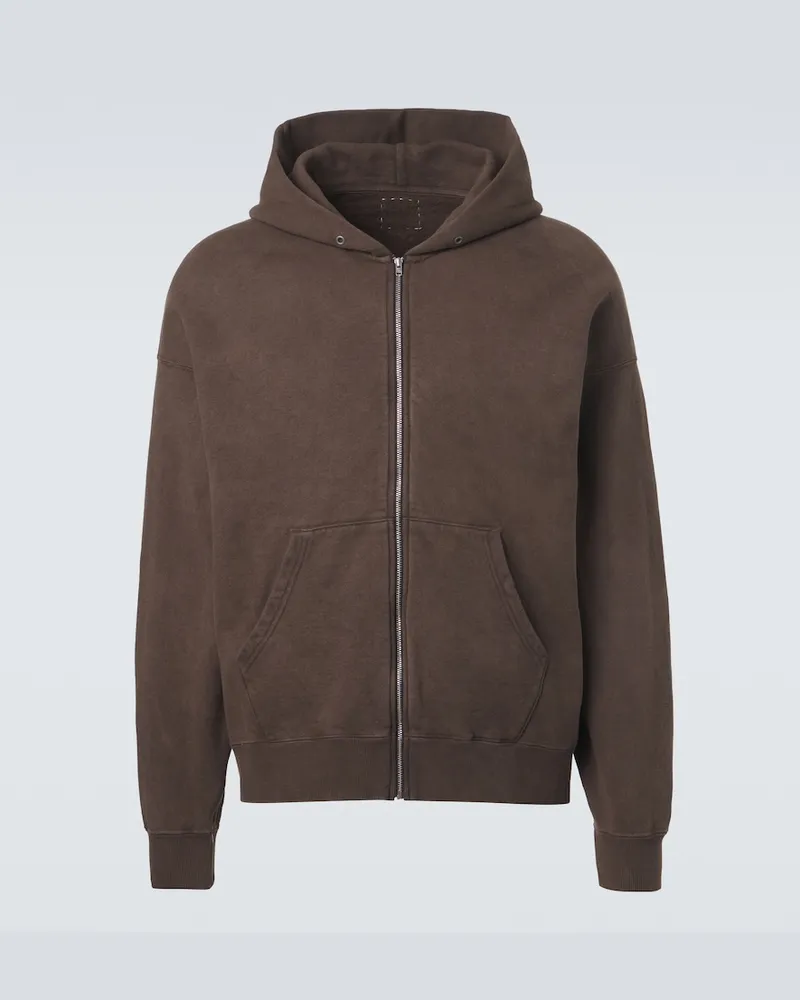 Visvim Felpa con cappuccio Jumbo in jersey di cotone Marrone