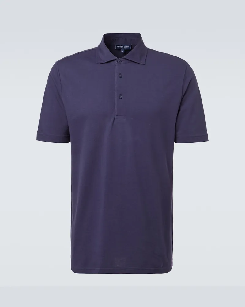 Frescobol Carioca Polo Luca in piquÃ© di cotone Blu