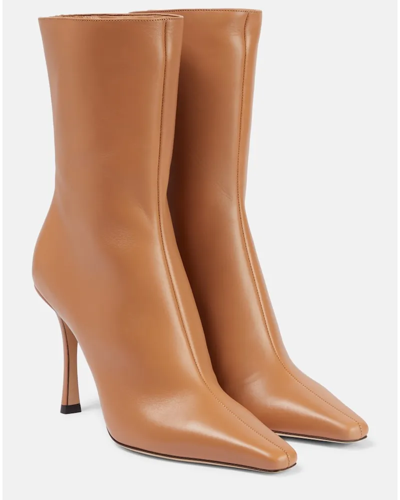 Jimmy Choo Stivaletti Agathe 100 in pelle Beige