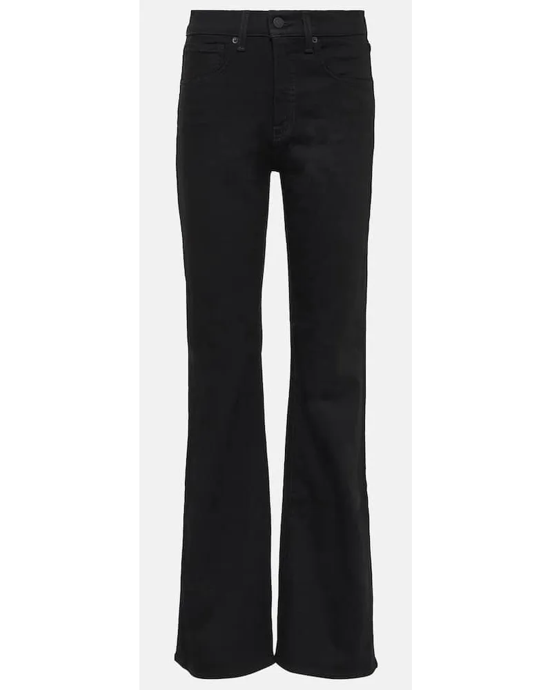 Nili Lotan Jeans bootcut Celia a vita alta Nero
