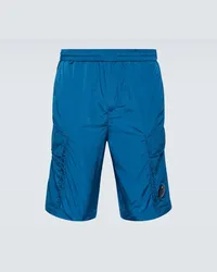 C.P. Company Shorts cargo in taffetà Blu