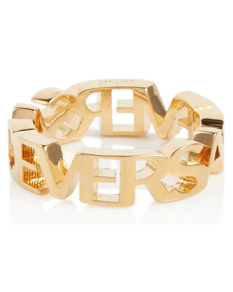 Versace Anello con logo Multicolore