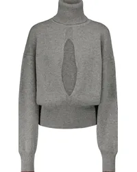 Victoria Beckham Dolcevita in cashmere con cut-out Grigio