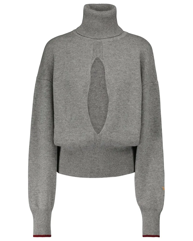 Victoria Beckham Dolcevita in cashmere con cut-out Grigio