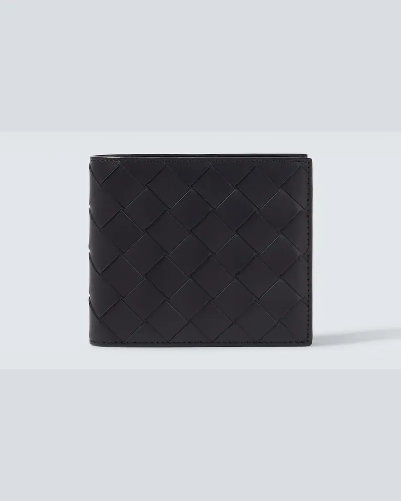 Bottega Veneta Portafoglio Intrecciato in pelle Blu