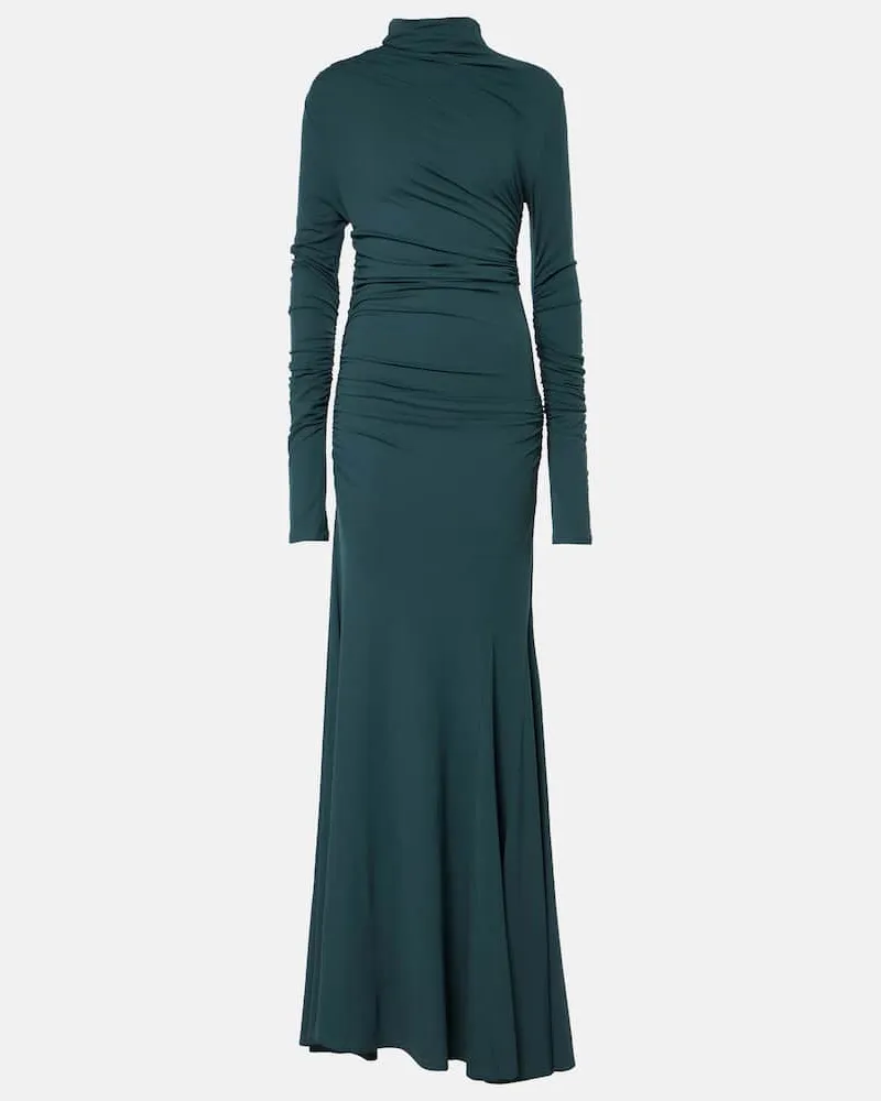 TOVE Abito lungo Africa in crÃªpe Blu