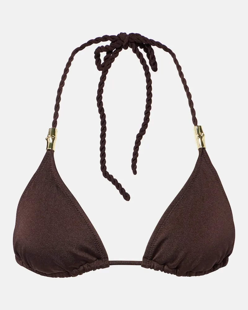 Heidi Klein Top bikini Coco Palm Marrone