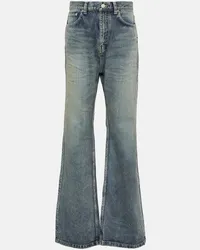 Balenciaga Jeans flared a vita media Blu