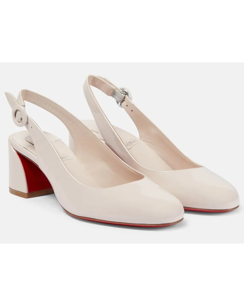 Christian Louboutin Pumps slingback So Jane in vernice Bianco