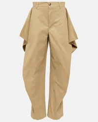 J.W.Anderson Pantaloni Kite in misto cotone Beige