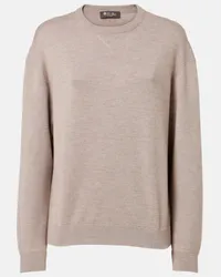 Loro Piana Pullover Balfour in cashmere, lana e seta Marrone