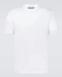 Canali T-shirt in jersey di cotone Bianco