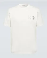 Moncler T-shirt in jersey di cotone Bianco