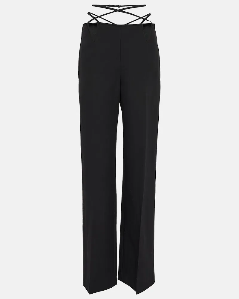 Dion Lee Pantaloni regular con cut-out Nero