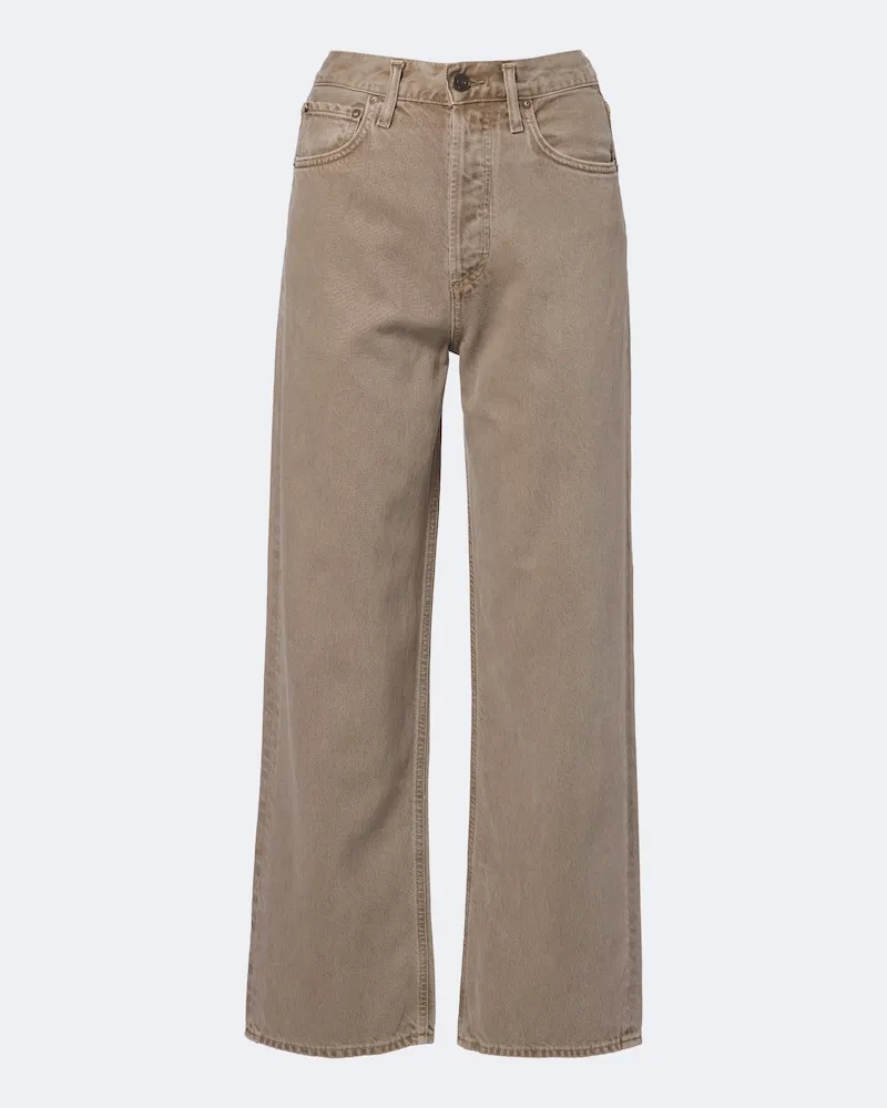 AGOLDE Jeans Ren a gamba larga Grigio