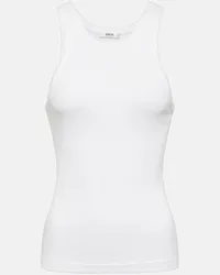 AGOLDE Tank top Bailey in maglia a coste Bianco