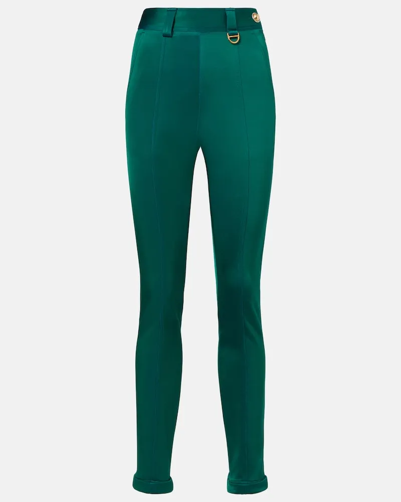 Chloé ChloÃ© Pantaloni slim a vita alta Verde