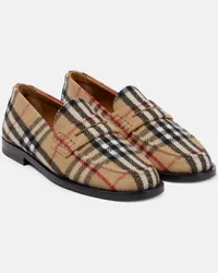 Burberry Mocassini Vintage Check Marrone