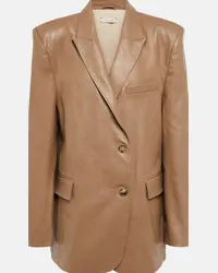 THE MANNEI Blazer Greenock monopetto in pelle Beige