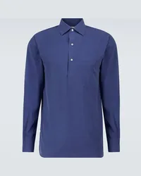 Loro Piana Camicia André in cotone Blu