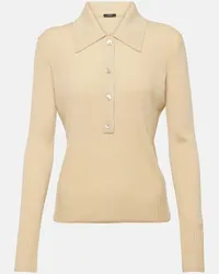 Joseph Polo in lana a coste Beige