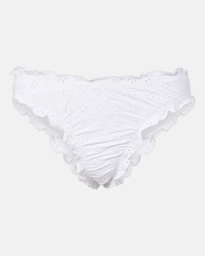 Ralph Lauren Slip bikini in pizzo sangallo Bianco