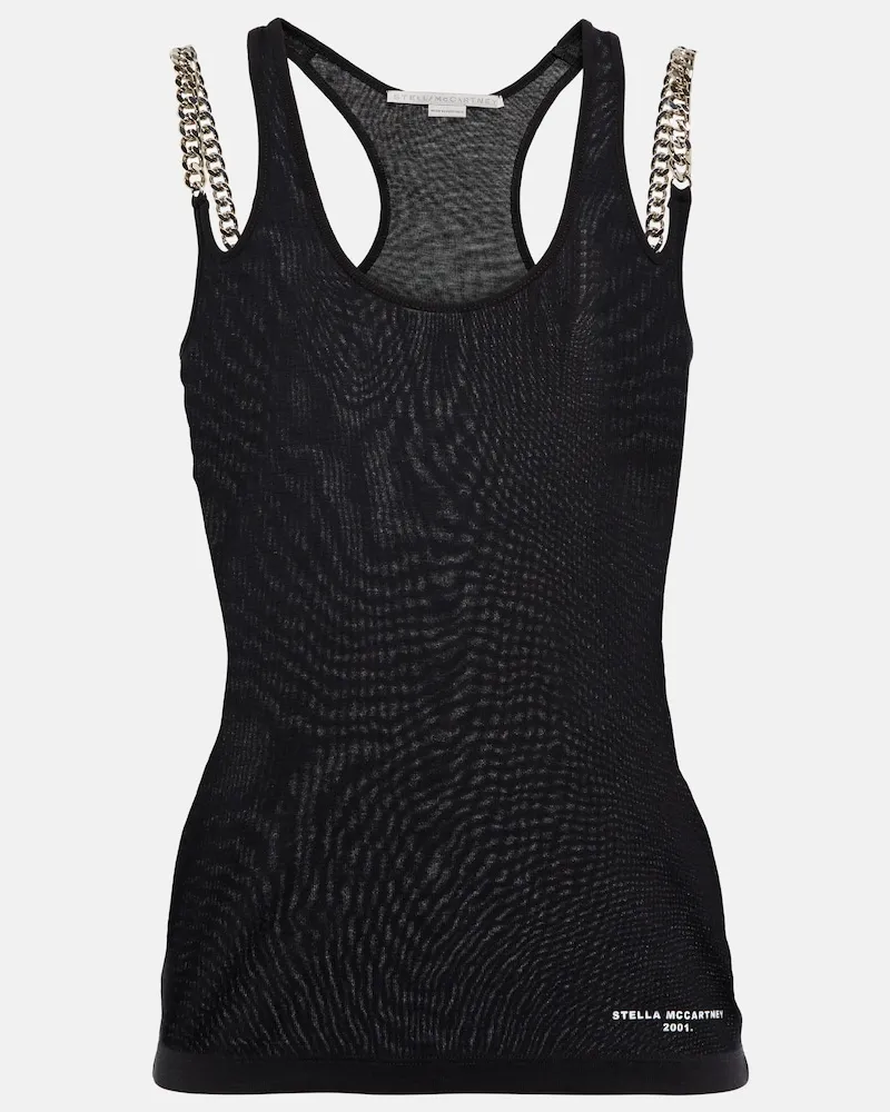 Stella McCartney Tank top Falabella in jersey Nero