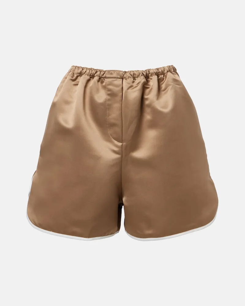 FRANKIE Shop Shorts Adia in satin Beige