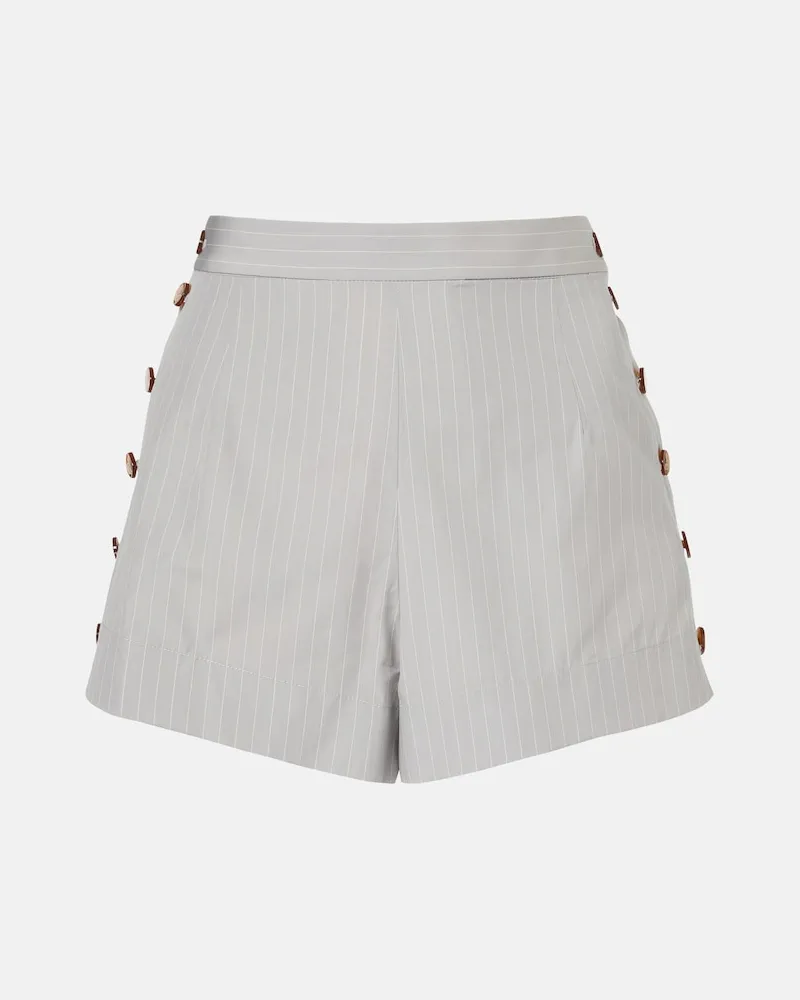 Vivienne Westwood Shorts Elle in cotone a righe Grigio