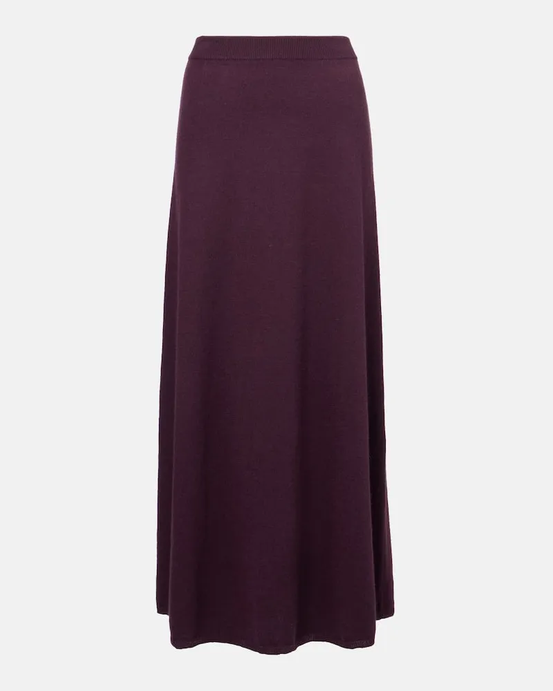 Lisa Yang Gonna lunga Dolly in cashmere Borgogna
