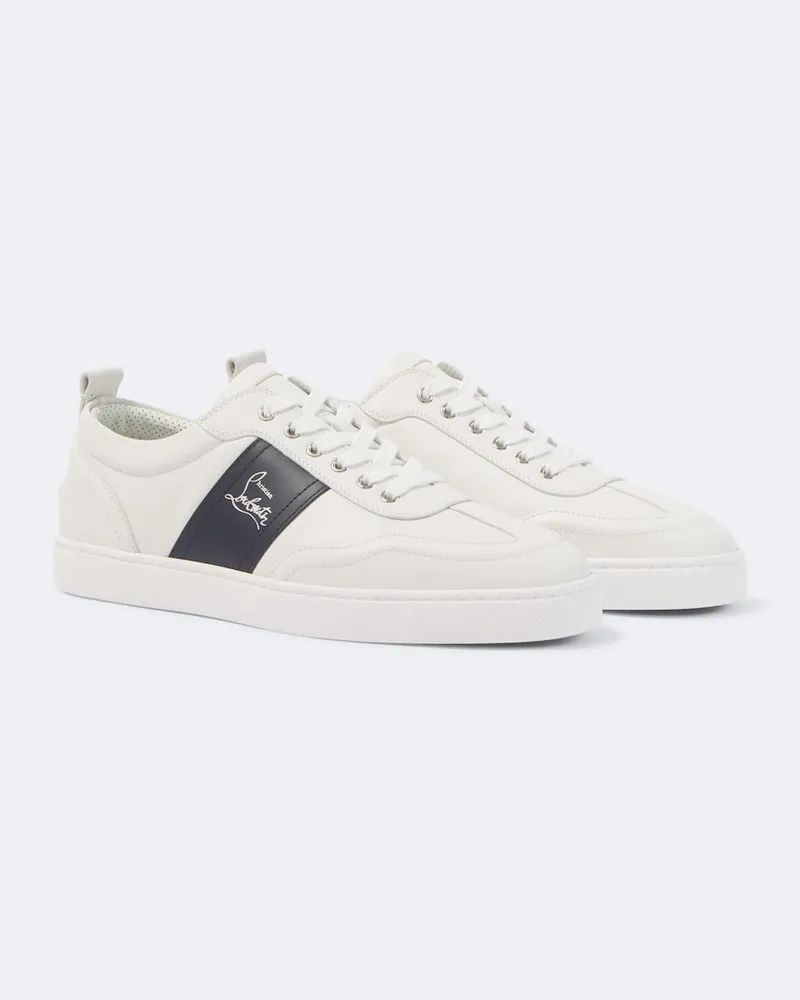 Christian Louboutin Sneakers Retero in pelle Bianco